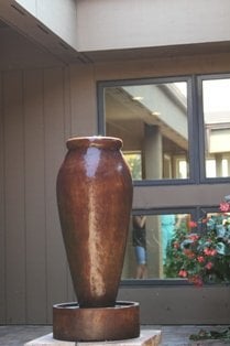 Vase statue outside of Dental Associates of Hershey